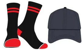 Caps, Bags, Socks,
